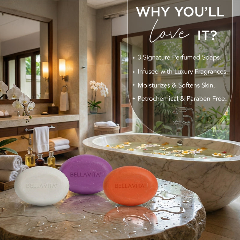 Perfumed Bathing Bar (Soap) For Women - 3 x 100g