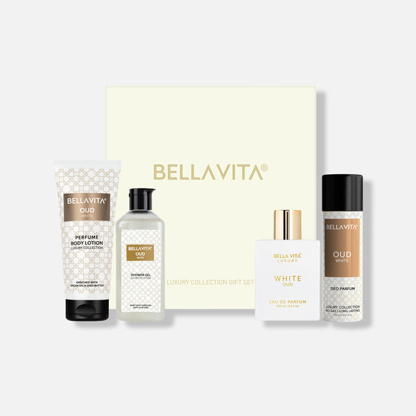 Oud White Premium Gift Set, Bath and Body Gift Set for Men and women, bath and body gift sets,gift sets for men and women,men perfume gift set,Premium Gift Set,Shower Gel,Body Lotion,Deo Parfum,long lasting perfume,scent , Luxury Perfume, Shower Gel for men and women, Body gel for men and women, Body lotion for men and women, Deo for men and women,Argan Oil and Shea Butter body lotion