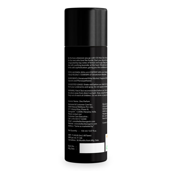 CEO Man Body Parfum - 150 ML - Bella Vita Luxury
